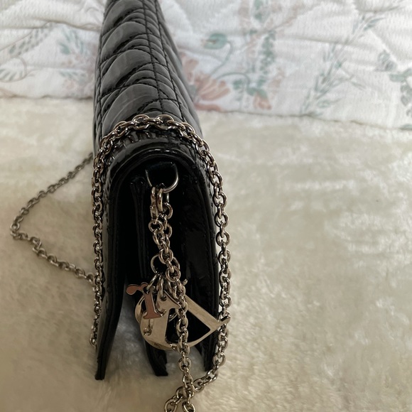 Dior Patent Cannage Rendezvous Chain Wallet - Picture 4 of 8